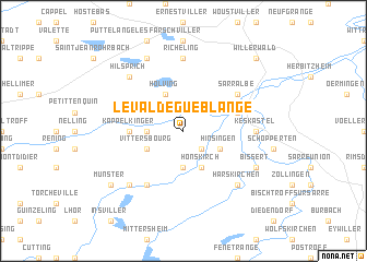 map of Le Val-de-Guéblange