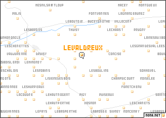 map of Le Valdreux