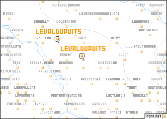 map of Le Val-du-Puits