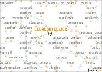 map of Le Val du Tellier