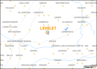 map of Le Valet