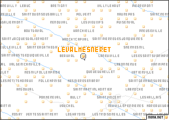 map of Le Valmesneret