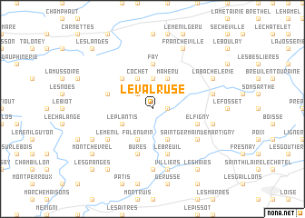 map of Le Val-Rusé