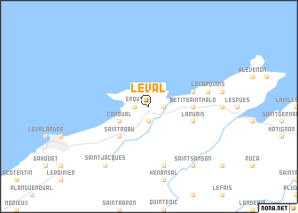 map of Le Val