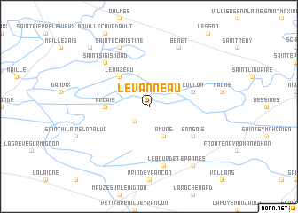 map of Le Vanneau