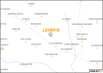 map of Levante