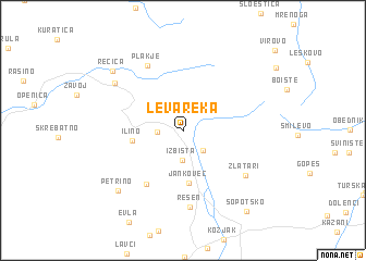 map of Leva Reka