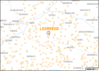 map of Leva Reka