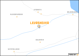 map of Levashëvka