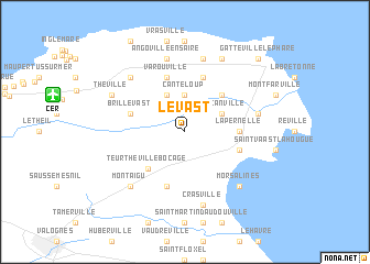 map of Le Vast