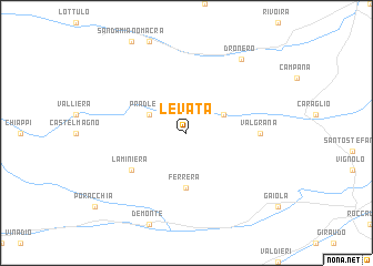 map of Levata