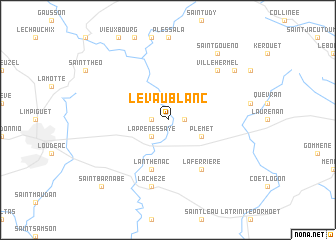 map of Le Vaublanc