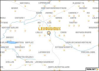 map of Le Vaudioux