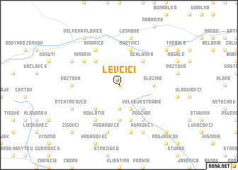 map of Levčíci