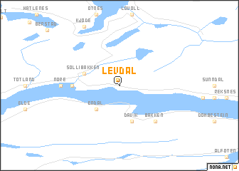 map of Levdal