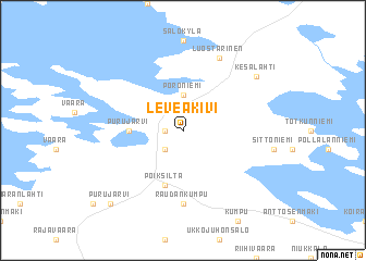 map of Leveäkivi