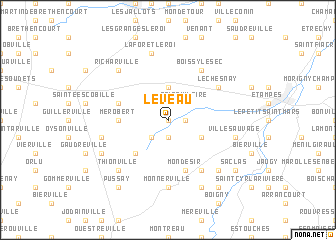 map of Le Veau