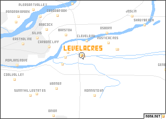 map of Level Acres