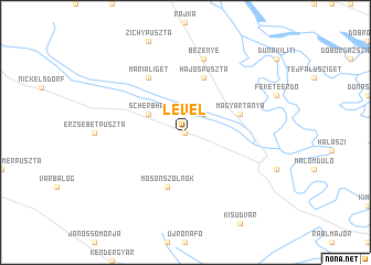 map of Levél