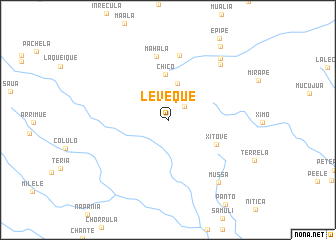 map of Leveque