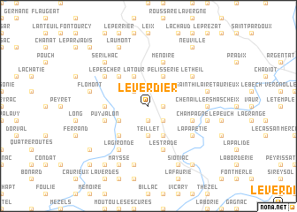 map of Le Verdier