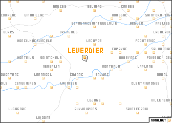 map of Le Verdier