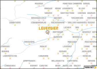 map of Le Verdier