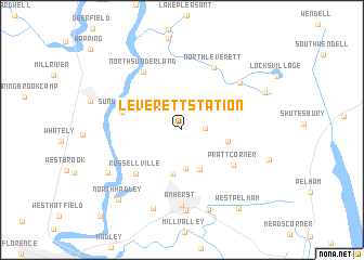 map of Leverett Station