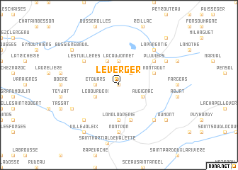 map of Le Verger