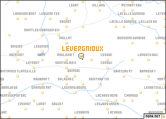 map of Le Vergnioux