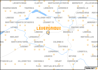 map of Le Vergnioux