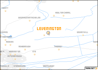 map of Leverington