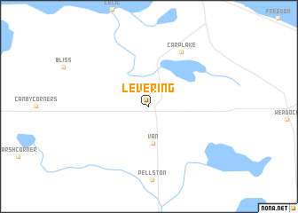 map of Levering