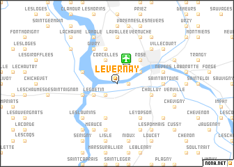 map of Le Vernay