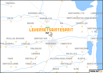map of Le Vernet-Saint-Esprit