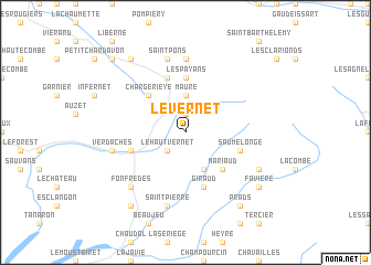 map of Le Vernet