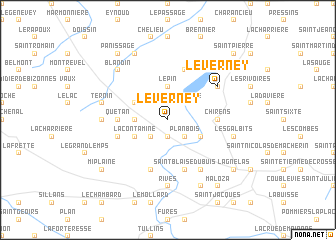 map of Le Verney