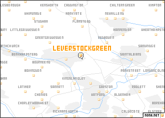 map of Leverstock Green