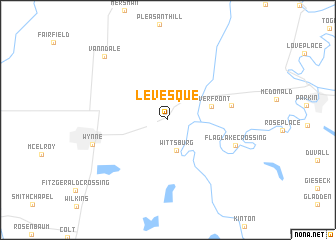 map of Levesque