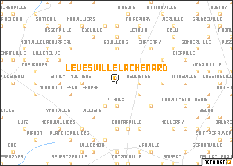 map of Levesville-la-Chenard