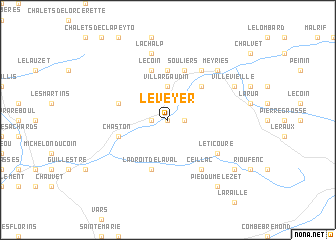 map of Le Veyer