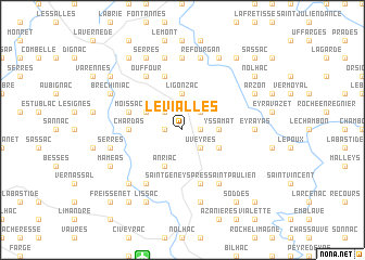 map of Le Vialles