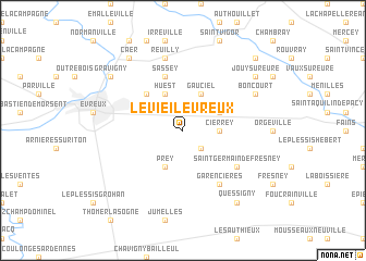 map of Le Vieil-Évreux