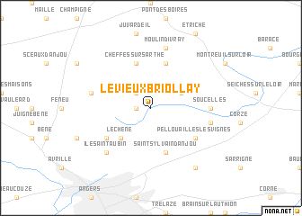 map of Le Vieux-Briollay