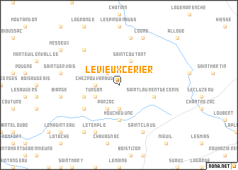 map of Le-Vieux-Cérier