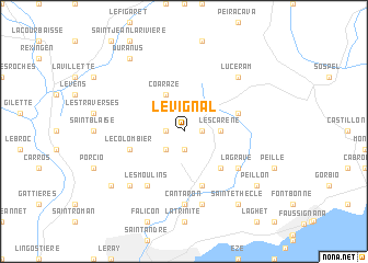 map of Le Vignal