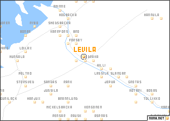 map of Levilä