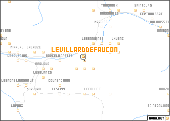 map of Le Villard de Faucon