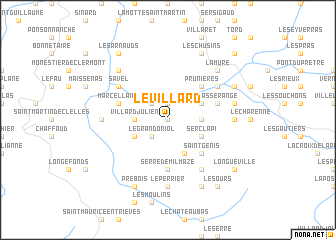 map of Le Villard