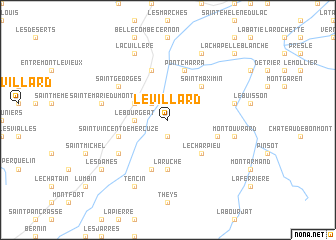 map of Le Villard